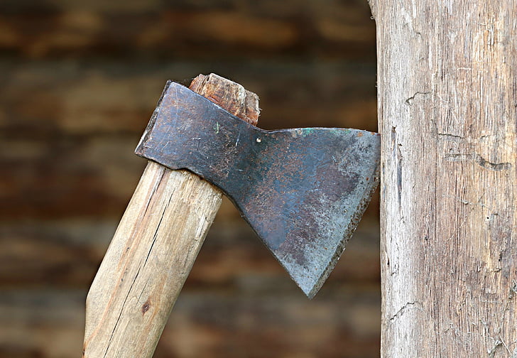axe, tool, hack, firewood, construction, sharp, ax