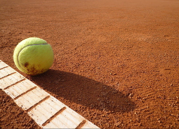 топка спортна, Тенис корт, Тенис, жълто, топка за тенис, топка, спорт