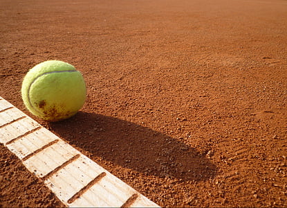 Bollsport, Tennisbana, tennis, gul, tennisboll, bollen, Sport
