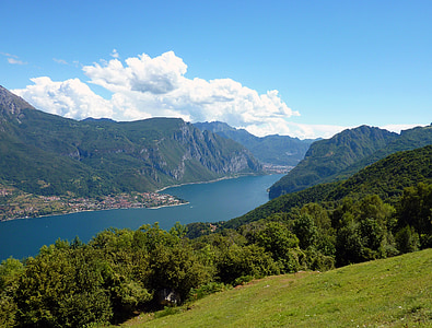 Comer See, Landschaft, Italien, Berge, See, Wasser
