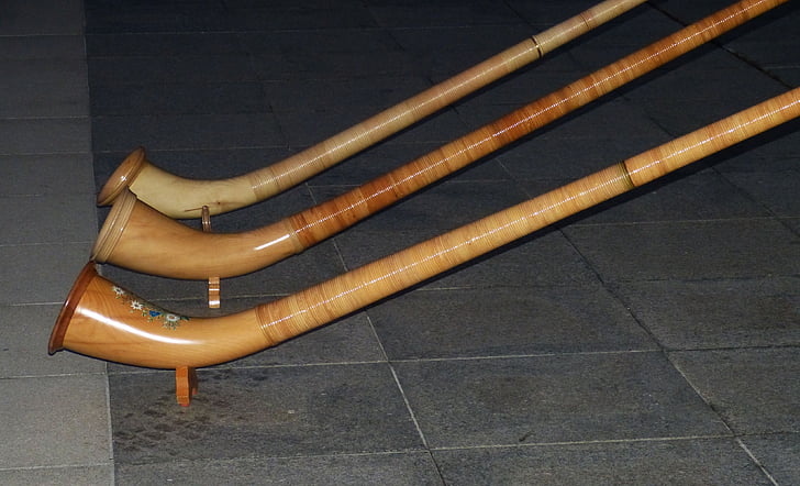 Alphorn, κέρατο, μέσο, Βαυαρία, μουσική, παράδοση, πνευστό όργανο