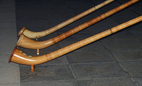 Alphorn, tanduk, instrumen, Bavaria, musik, tradisi, alat musik tiup