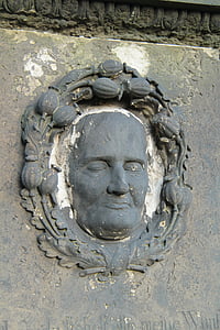 Старий кладовище, Дрезден, Католицька, фігура, обличчя, скульптура, Пам'ятник