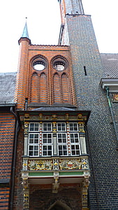 Lübeck, hanzovní liga, historicky, budova, Architektura, Gotická, staré