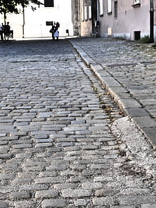 pedras de pavimentação, estrada, Embora, padrão, pedra de pavimentação, Cobblestones