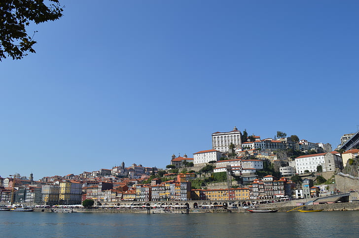 spese di spedizione, fiume, case Porto, vista, estate, tour della città, Vacanze