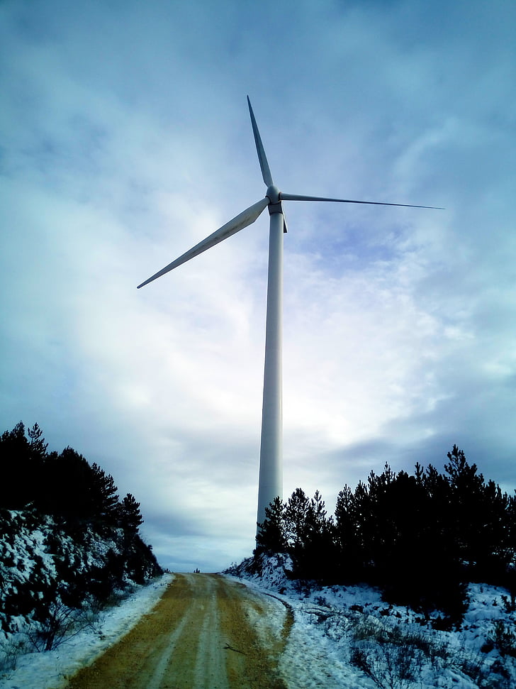 mlin, energija vjetra, čiste energije, vjetrenjače, krajolik, vjetrenjača, obnovljivih izvora energije