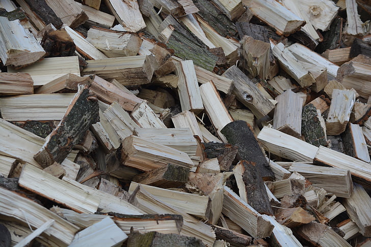 дървен материал, дърво, дърва за печката, цепя дърва