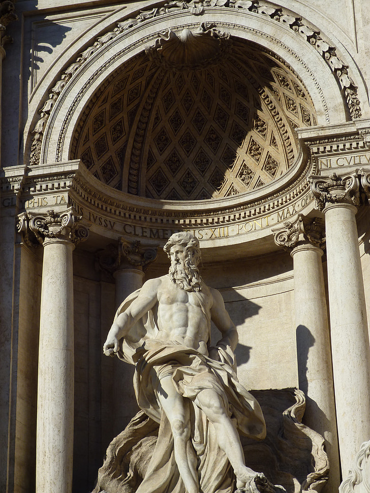 Roma, estátua, Fontana di Trevi