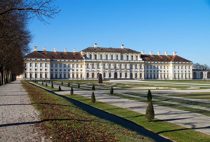 Oberschleißheim, Bavaria, Njemačka, dvorac, novi dvorac, unterschleissheim Njemačka, mjesta od interesa