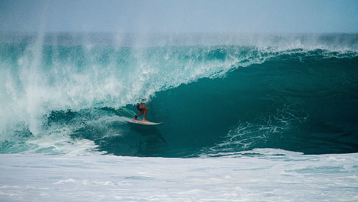 surf, σέρφινγκ, σανίδα του σερφ, κύματα, νερό, Ωκεανός, surfer
