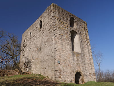 Замок, Руина, Башня, Жилая башня, помочь горы, средние века, сохранить