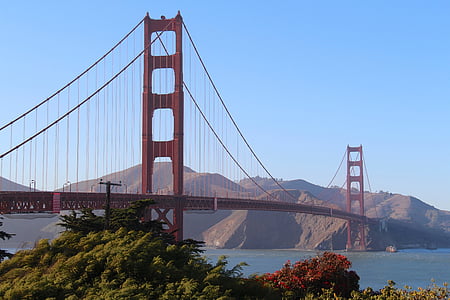Most, Zlatá brána, San francisco, Kalifornie, Spojené státy americké, San Francisco County, známé místo