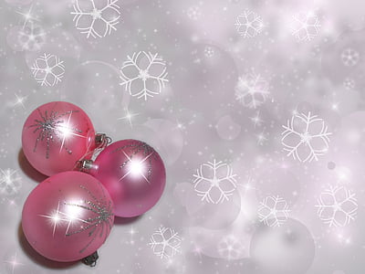 decorazione, argento, bianco, tempo di Natale, cartolina di Natale, rosa, Sparkle