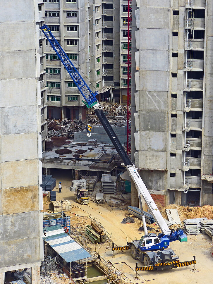 construction, crane, building construction, architecture, building, heavy equipment, metal
