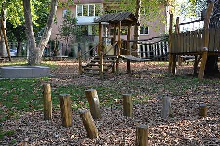 Detské ihrisko, hrať, Park