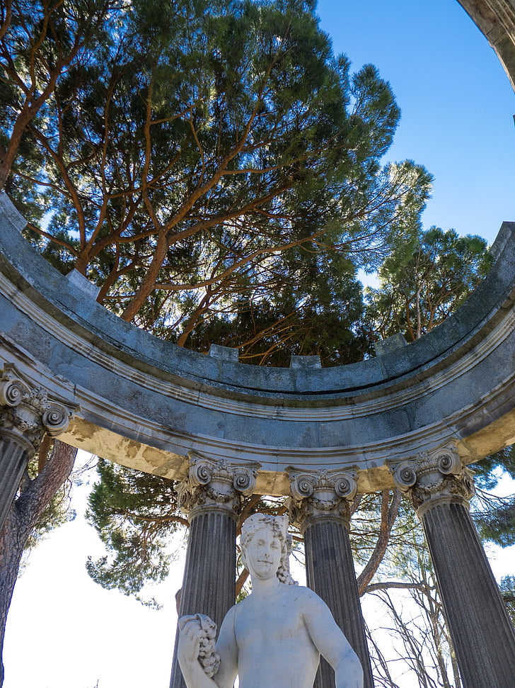 monumentet, Madrid, Park, konstnärliga, sevärdheter, Italien, trädgård