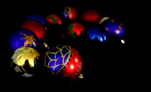 gelembung, bola, Natal, dekorasi, Xmas, Merry, dekorasi pohon