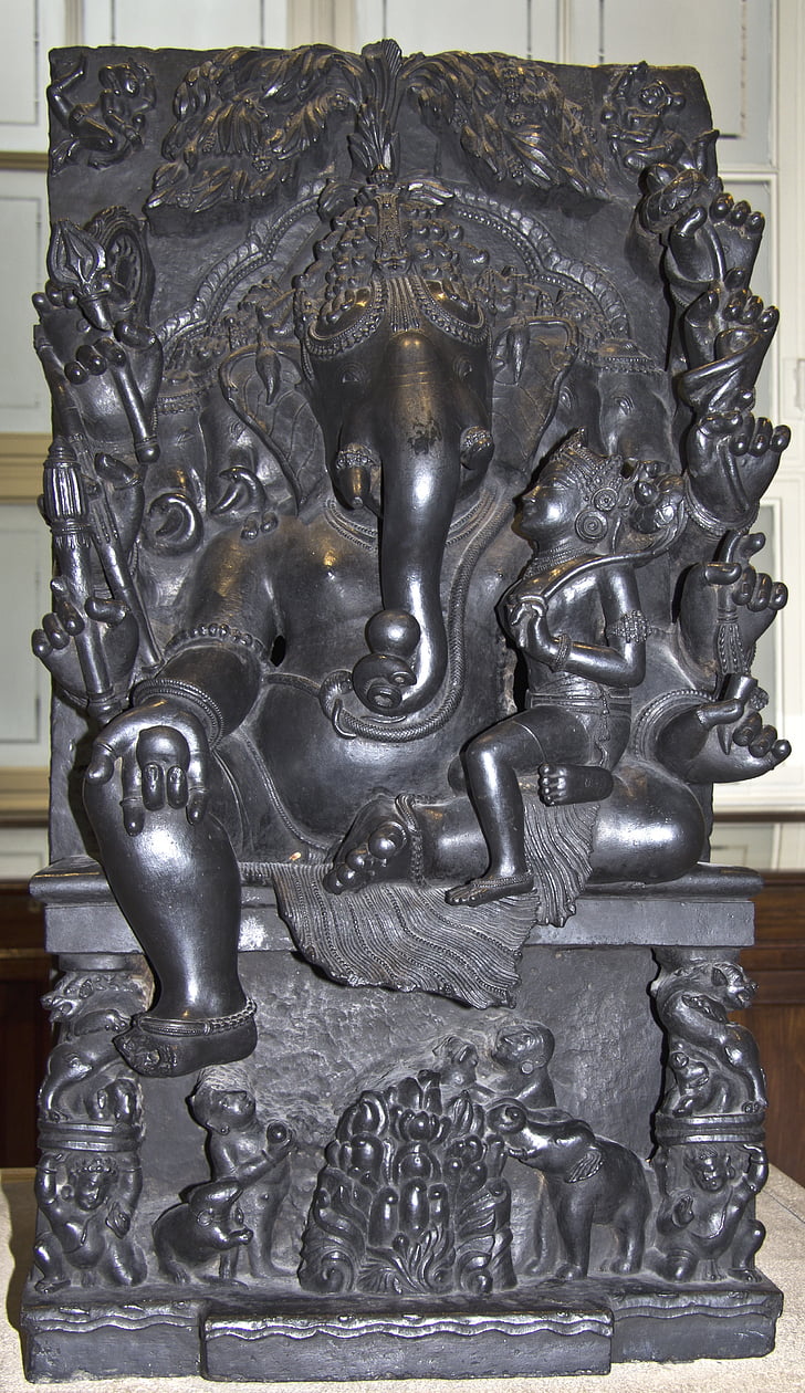 Ганеша, Бог, слон, азиатски, индуски, религия, Индия