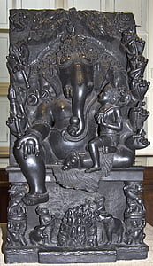 甘尼萨, 神, 大象, 亚洲, 印度教, 宗教, 印度