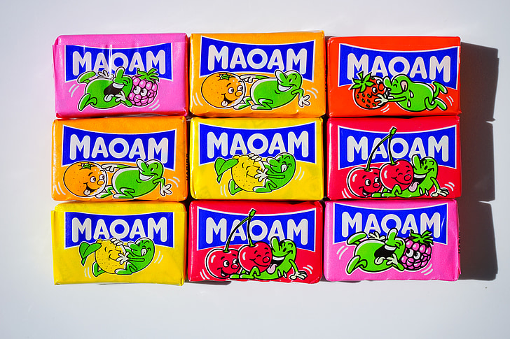 maoam, chewy kẹo, vị ngọt, đường, bánh kẹo, màu sắc, đầy màu sắc