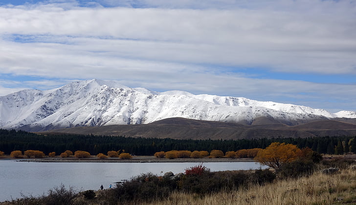 natura, paisatge, Llac, cel, riu, Nova Zelanda, viatges
