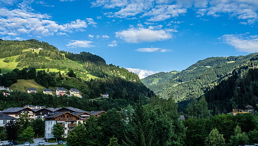 Österrike, St johann, Europa, resor, landskap, Mountain, Sky