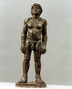 arte, escultura, FineArt, estatua de, hombre, desnudo