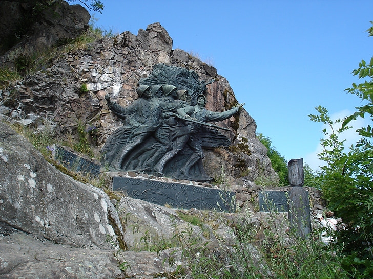 vojne, Alzacja, spomenik, guettre