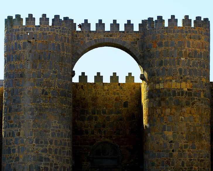 Avila, Španělsko, pevnost, Architektura, orientační bod, historické, středověké