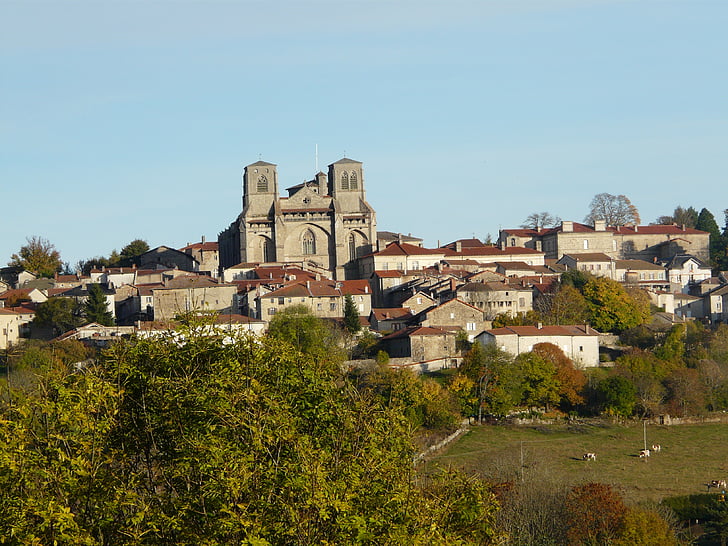 God stoel, dorp, heuvel, stad, Frankrijk