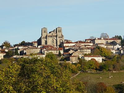 cadeira de Deus, vila, colina, cidade, França
