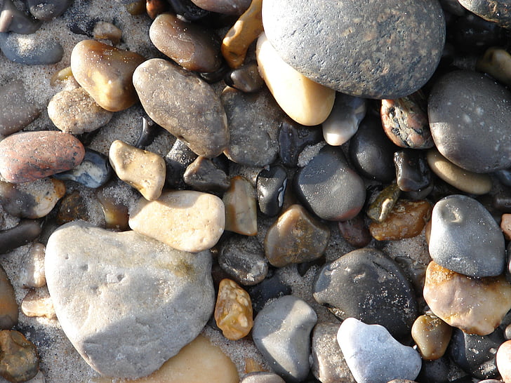 石, ビーチ, 海, 小石, 石, 石 - オブジェクトします。, ロック - オブジェクト