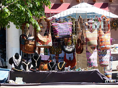 håndlavede, halskæde, pung, håndtaske, taske, Souvenir, New mexico