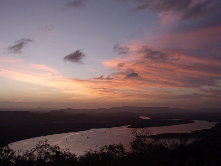 řeka, abendstimmung, Západ slunce, Příroda, Scenics, krajina, soumraku