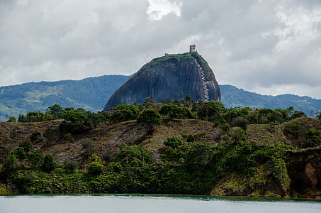 colombia, guatape, lake, reservoir, islands, tourism, places of interest