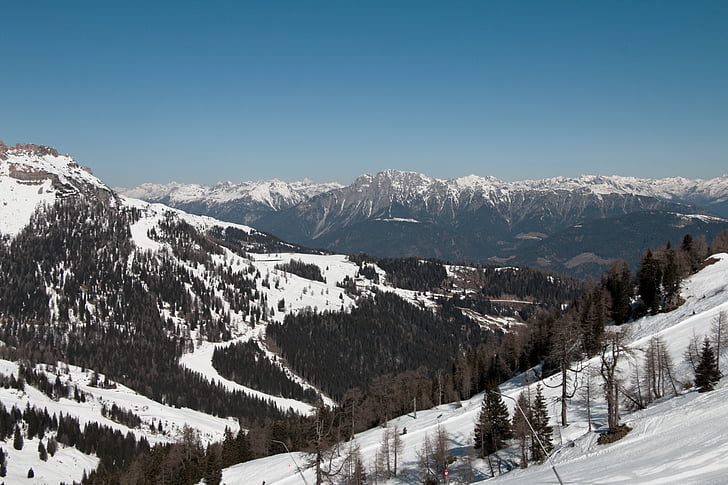 Austria, Nassfeld, Alpy, góry, góry, jazda na nartach, śnieg