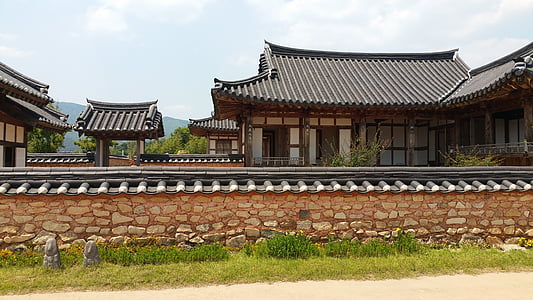 giwajip, płot, Hanok, Seoul, Azjatycka architektura, Azja, kultur