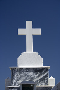 Kruis, blauw, steen, symbool, aanbidding, Remembrance, lam