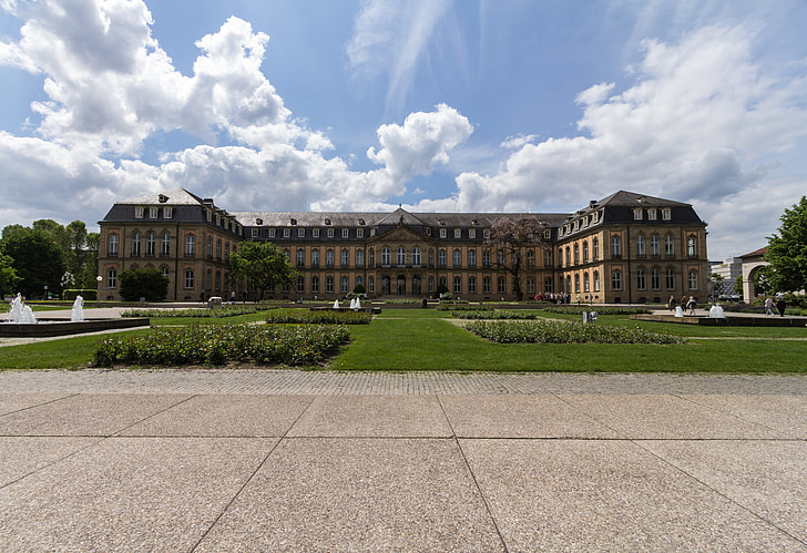 Schloss, New castle, Stuttgart, Architektur, Deutschland, Denkmal, Vorplatz