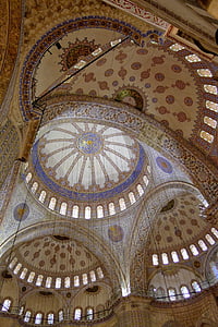 Istanbul, Modrá mešita, Turecko, mešita, Architektúra, pamiatka, cirkevné pamiatky