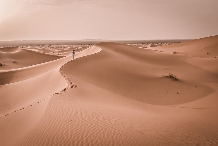 бездетна, пустиня, Дюн, Горещи, пейзаж, природата, пясък