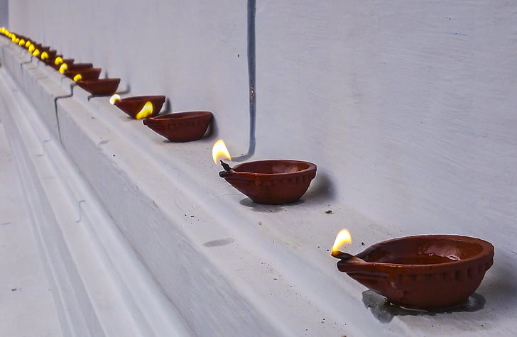 Deepam, Dia, Flamme, Festival, Indien, Kerala, Lampe