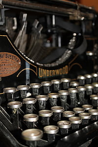 kirjutusmasin, kirja, font, vana kirjutusmasin, Underwood, Vintage, vana