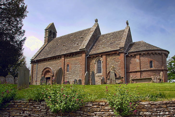 Kilpeck, kerk, Engeland, middeleeuwse, het platform, religie, historische