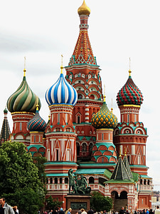 รัสเซีย, มอสโก, สี่เหลี่ยมสีแดง, คริสตจักร, basile เซนต์, มหาวิหารเซนต์, ศาสนา