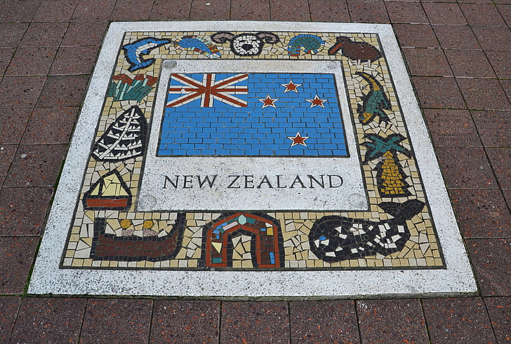 Novi Zeland, tim grbom, Zastava, ragbi, ikona, nogomet, tim