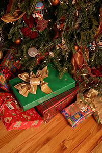 Natal, apresenta, decoração, férias, temporada, Inverno, comemorar