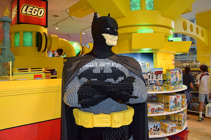 New york, rejse, LEGO, bat mand, Super hero, figur