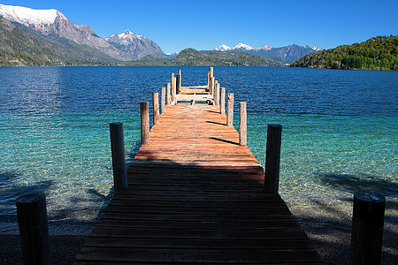 莫雷诺湖, 阿根廷南部, 景观, 春天, 地平线, 自然, 假日